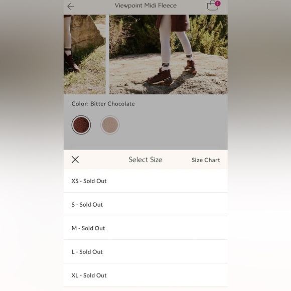 Free People View Point Midi Fleece Size XS NWT - Picture 5 of 16